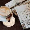 braided coasters british columbia home decor